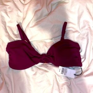 Burgundy bikini